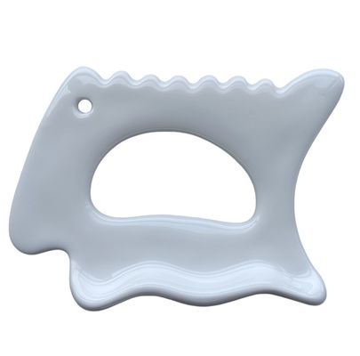 Körper Hals Gesicht Selbst Hautpflege Spa Gesichtslifting Schönheit Anti-Falten Bestseller Massage Keramik Gua Sha Werkzeug mit Weiß