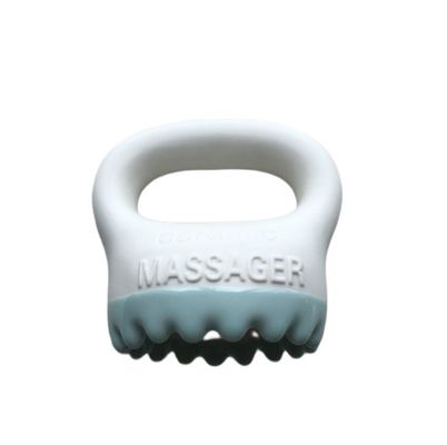 Körpermassage-Ausrüstung 2024 Weiße Keramik Gua Sha Schaben Massage-Bürste für Kopfhaut Kamm Kopf-Therapie und Gesichtsschönheits-Tool