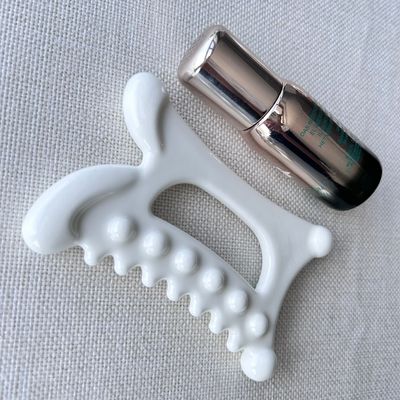 Stil Keramik Gua Sha Stein für Muskelmassage auf Körper Hals Gesicht Selbst Hautpflege Spa Ganzkörper entspannen