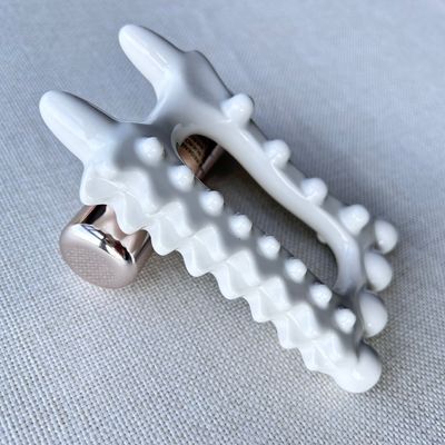 Personalisiertes Logo erhältlich Handheld Keramik Gua Sha Massage Tool für Selbst Hautpflege Gesundheitsprodukte