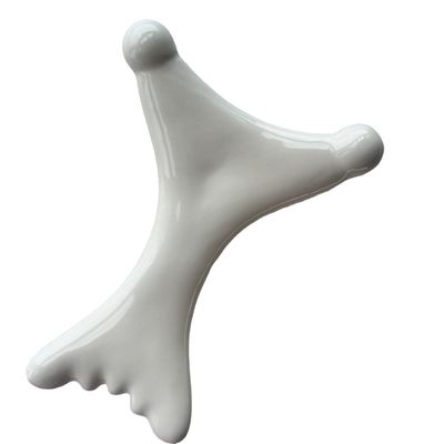 Personalisiertes Logo erhältlich Körpermuskeln Massager Keramik Gua Sha Massagetool für Selbst Hautpflege