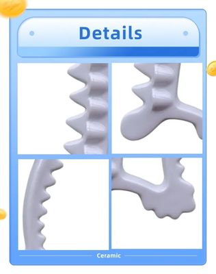 Massagetools mit individuellem Logo Mikrokristalline Keramik Gua Sha Schraubwerkzeug zum Entspannen von Körper und Gesicht
