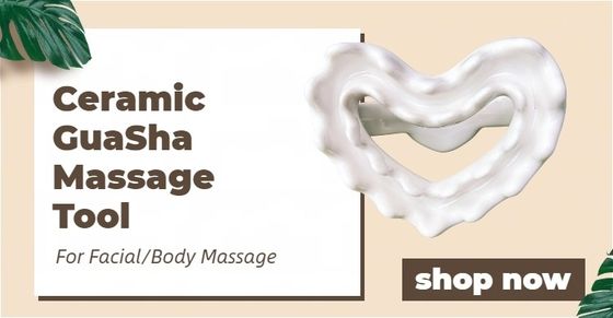 Keramisches Gua Sha-Scraping-Massagetool für die Lymphdrainage Keramisches Material für die Muskelmassage