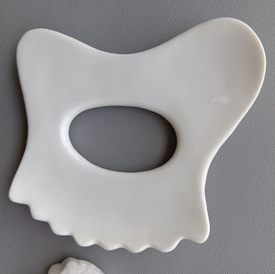 Personalisiertes Logo erhältlichd Mini Keramik Gua Sha Massagetool Körpermassage für Hals Gesicht und Hautpflege Spa Gesichtslifting