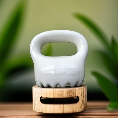 Entspannung Körper und Gesicht Kopfhaut persönliche Gesundheitsfürsorge Mikrokristalline Keramik Gua Sha Scraping Tool mit individuellem Logo