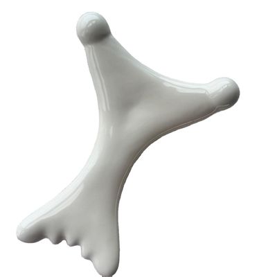 Körpermassage Ausrüstung Weißes Keramik Gua Sha Board Anti-Cellulite-Therapie für Gesichtsmassage