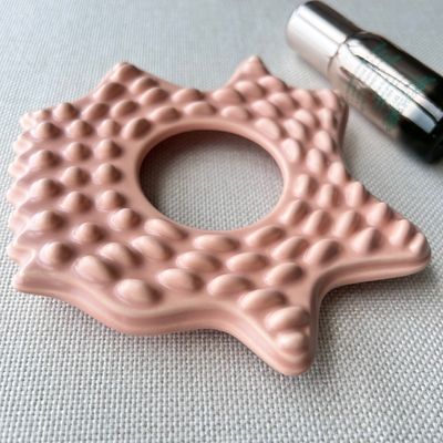Gesichtsmassager Spa Pink Star Shape Große Größe Keramik Gua Sha Massagebrett mit individuellem Logo erhältlich