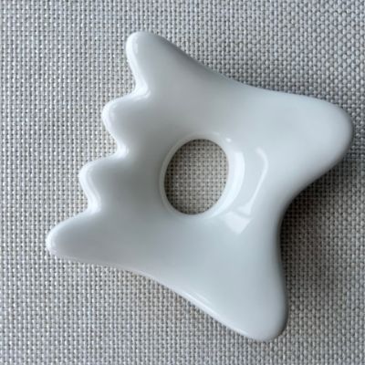 Körpermassage-Ausrüstung Mini Keramik Gua Sha Massage Tablet für Lymphdrainage und Gesichtsschönheit Skincare Spa