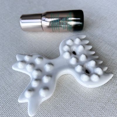 Körpermassage-Werkzeug Weiß Keramik Gua Sha Schrauben Guasha Stein für Selbst Hautpflege Spa Ganzkörper entspannen Schönheit Massager