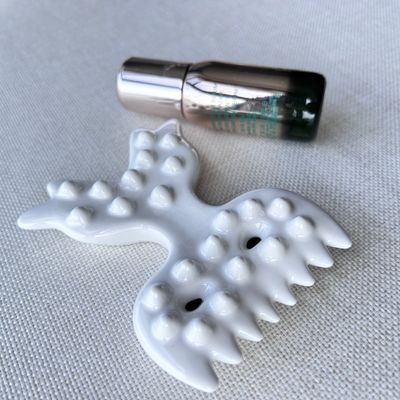 Körpermassage-Werkzeug Weiß Keramik Gua Sha Schrauben Guasha Stein für Selbst Hautpflege Spa Ganzkörper entspannen Schönheit Massager