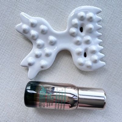 Körpermassage-Werkzeug Weiß Keramik Gua Sha Schrauben Guasha Stein für Selbst Hautpflege Spa Ganzkörper entspannen Schönheit Massager