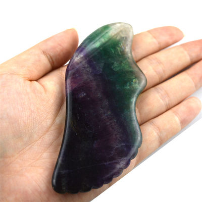 Körpermassage-Ausrüstung Top-Verkauf Massagetools für 2024 Regenbogen Fluorit Gua Sha Stone Selbstpflege Haut und Spa Gesichtsbehandlung