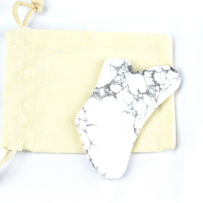 Körper-Gesundheitsmassage-Ausrüstung 2024 Howlite Gua Sha Schraubbrett für Schönheitswerkzeug