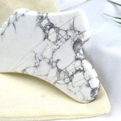 Körper-Gesundheitsmassage-Ausrüstung 2024 Howlite Gua Sha Schraubbrett für Schönheitswerkzeug