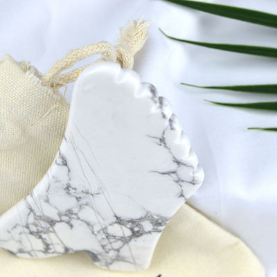 Körper-Gesundheitsmassage-Ausrüstung 2024 Howlite Gua Sha Schraubbrett für Schönheitswerkzeug