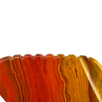 2024 Hot Natural Red Mookaite Jasper Gua Sha Massager Custom Logo Hautpflege Anti-Aging Heilende Steine Schrauben Massagetools