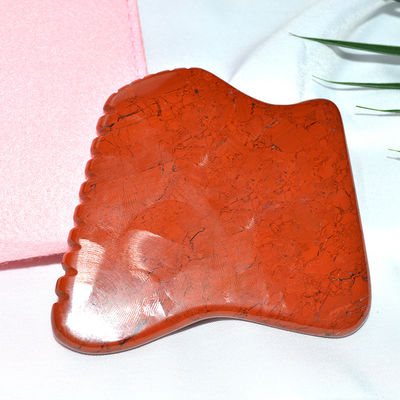 Eigenschaften des Massages Naturroter Jaspis Gua Sha Werkzeug zur Gesichtsmassage