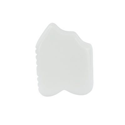 Weiße Jade Gesichts Guasha Haut Erneuerung Natur handgefertigte Heilung Jade Stein Gua Sha Schaben Massagetools für maßgeschneiderte Logo