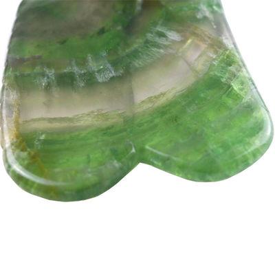 Natürlicher Regenbogen Fluorit Gua Sha Brett für Körper- und Gesichtsmassage Stein Hautpflege Gesichtsschönheit Massagetool