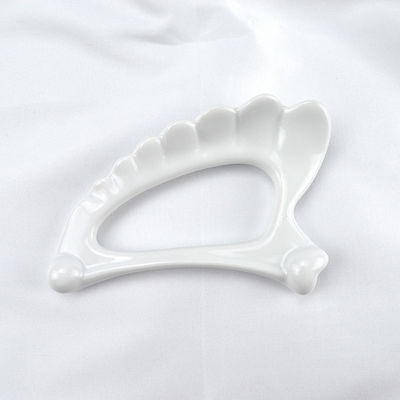 Massagetools 2024 Flügelform Keramik Gua Sha Handmassager für den Körper Massager Lymphdrainage und Anti-Aging Tool