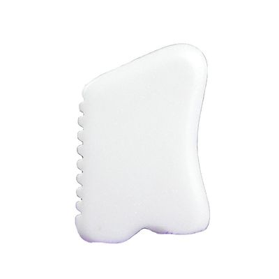 OEM Custom LOGO Weißer Jade Gua Sha Stein Gesichtsmassager Natürlicher Jade Stein Guasha Scraping Massagetool für Gesicht und Körper