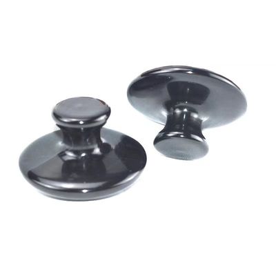 Körpermassage-Werkzeug 2024 Schwarzer Bian Stein Großer Pilzform Gua Sha Massager für Gesichtsmassage und Gesundheitsversorgung 55mm*35mm