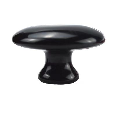 Körpermassage-Werkzeug 2024 Schwarzer Bian Stein Großer Pilzform Gua Sha Massager für Gesichtsmassage und Gesundheitsversorgung 55mm*35mm