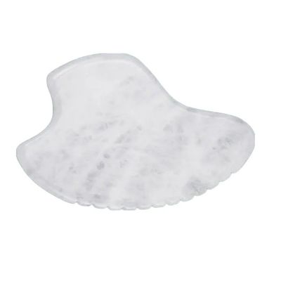 Selbstpflege-Hautwerkzeug Weiß Jade Gua Sha Schrauben Massagebrett für Körpermassager Funktion 2024 Trending Produkt