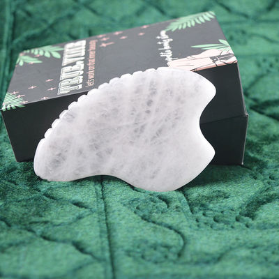 Selbstpflege-Hautwerkzeug Weiß Jade Gua Sha Schrauben Massagebrett für Körpermassager Funktion 2024 Trending Produkt