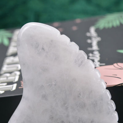 Selbstpflege-Hautwerkzeug Weiß Jade Gua Sha Schrauben Massagebrett für Körpermassager Funktion 2024 Trending Produkt