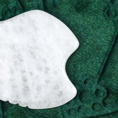 Selbstpflege-Hautwerkzeug Weiß Jade Gua Sha Schrauben Massagebrett für Körpermassager Funktion 2024 Trending Produkt