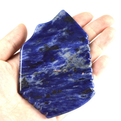 Blue Sodalite Gua Sha Board 95*53mm Das ultimative Werkzeug zur Verbesserung der Blutzirkulation und der Gesundheit der Haut