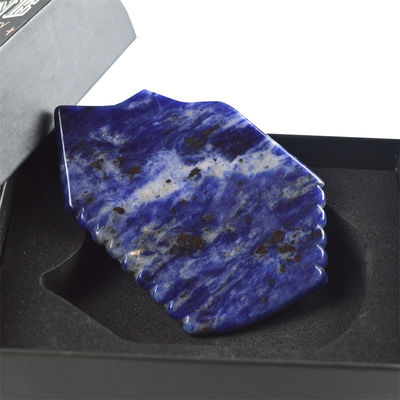 Blue Sodalite Gua Sha Board 95*53mm Das ultimative Werkzeug zur Verbesserung der Blutzirkulation und der Gesundheit der Haut