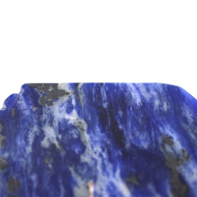 Personalisiertes Logo verfügbard 2024 Blau Sodalite Gua Sha Schrauben Massagebrett für Gesichts- und Körpermassager Spa Stein