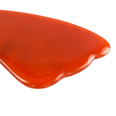 2024 Rotkarnelien Gua Sha Board Die essentielle Gesundheitsversorgung Agat Guasha Stein für Gesichtsmassage und Gesichtspflege