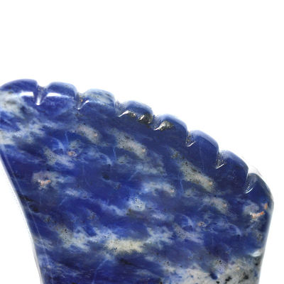 Blue Sodalite Stone Gua Sha Body Scraping Massage Tool Handgesteuerte Steuerungsfunktion für Gesicht und Körper Natürliche Schönheitsgeschenk