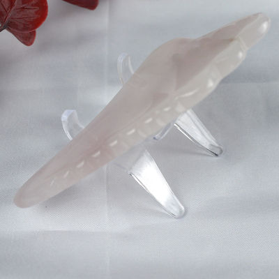 2024 Flügelform Rose Quarz Gua Sha Schablone Rosa Kristall Guasha Gesichts-Körpermassager Spa-Werkzeug für Massagetools
