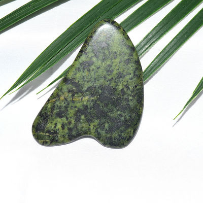 Grüner Sodalite Gua Sha Schraubmassagebrett für den ganzen Körper Jade Stone Spa Massager Behandlung