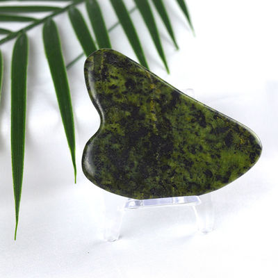 Grüner Sodalite Gua Sha Schraubmassagebrett für den ganzen Körper Jade Stone Spa Massager Behandlung