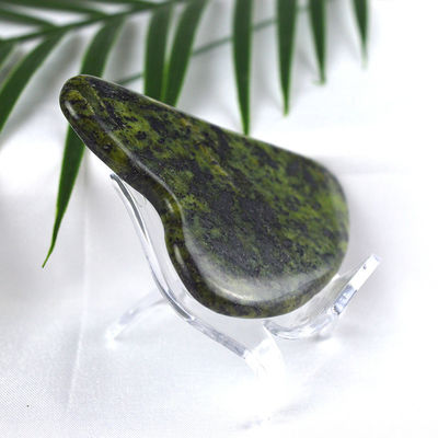 Grüner Sodalite Gua Sha Schraubmassagebrett für den ganzen Körper Jade Stone Spa Massager Behandlung