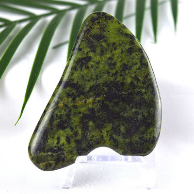 Grüner Sodalite Gua Sha Schraubmassagebrett für den ganzen Körper Jade Stone Spa Massager Behandlung