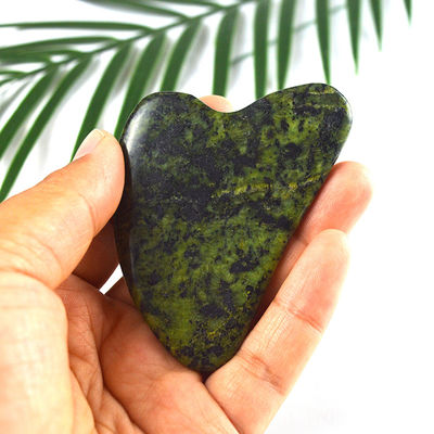 Grüner Sodalite Gua Sha Schraubmassagebrett für den ganzen Körper Jade Stone Spa Massager Behandlung