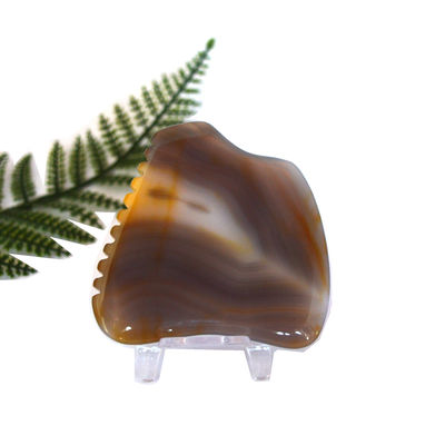 Massagetools 2024 Ankunft Natürliche Agate Gua Sha Schaben Massagebrett zur Linderung von Müdigkeit und Förderung der Schönheit der Haut
