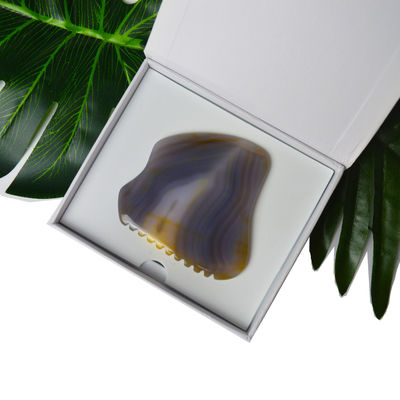 Massagetools 2024 Ankunft Natürliche Agate Gua Sha Schaben Massagebrett zur Linderung von Müdigkeit und Förderung der Schönheit der Haut