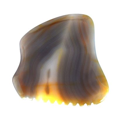 Massagetools 2024 Ankunft Natürliche Agate Gua Sha Schaben Massagebrett zur Linderung von Müdigkeit und Förderung der Schönheit der Haut