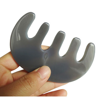Erleben Sie die Vorteile von Agate Gua Sha Kamm perfekt für Kopfmassage und Schönheitspflege