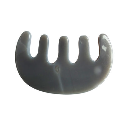 Erleben Sie die Vorteile von Agate Gua Sha Kamm perfekt für Kopfmassage und Schönheitspflege