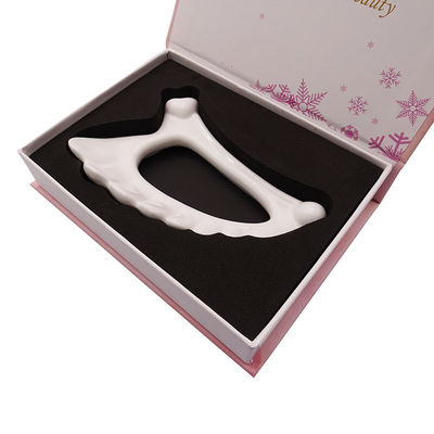 Gesichtstherapie Keramik-Gua Sha-Board Customized Logo für Gesichtsmassage Werkzeug Physiotherapie