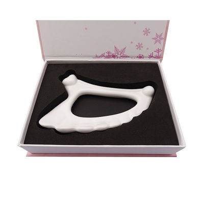 Gesichtstherapie Keramik-Gua Sha-Board Customized Logo für Gesichtsmassage Werkzeug Physiotherapie