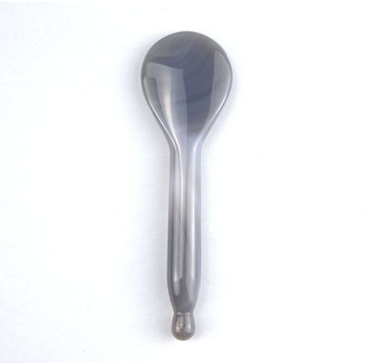 Körpermassager Grau Agat Löffel Roller Gua Sha Löffel für tiefe Gewebe Massage und Akupressur Punkt